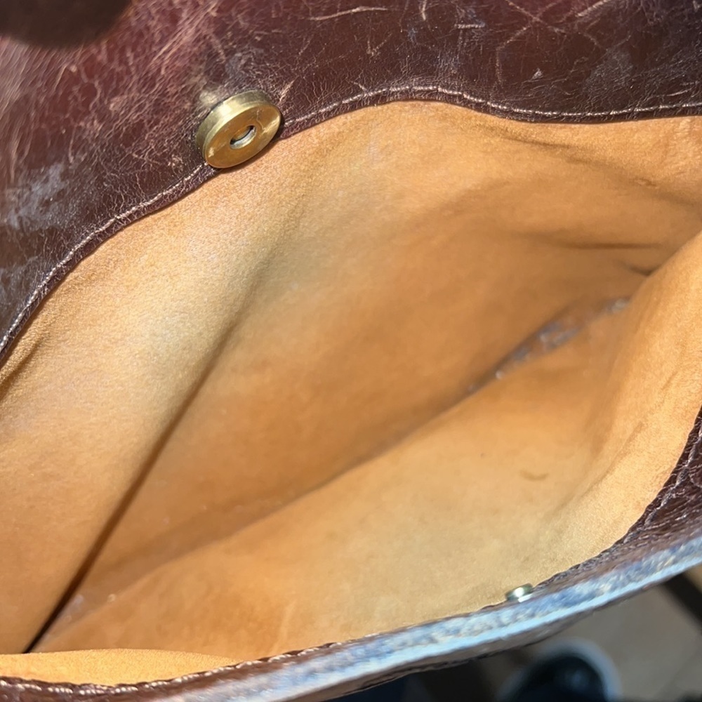Patricia Nash Nazaire Cheetah Print Brown Leather Crossbody Bag - Picture 6 of 8